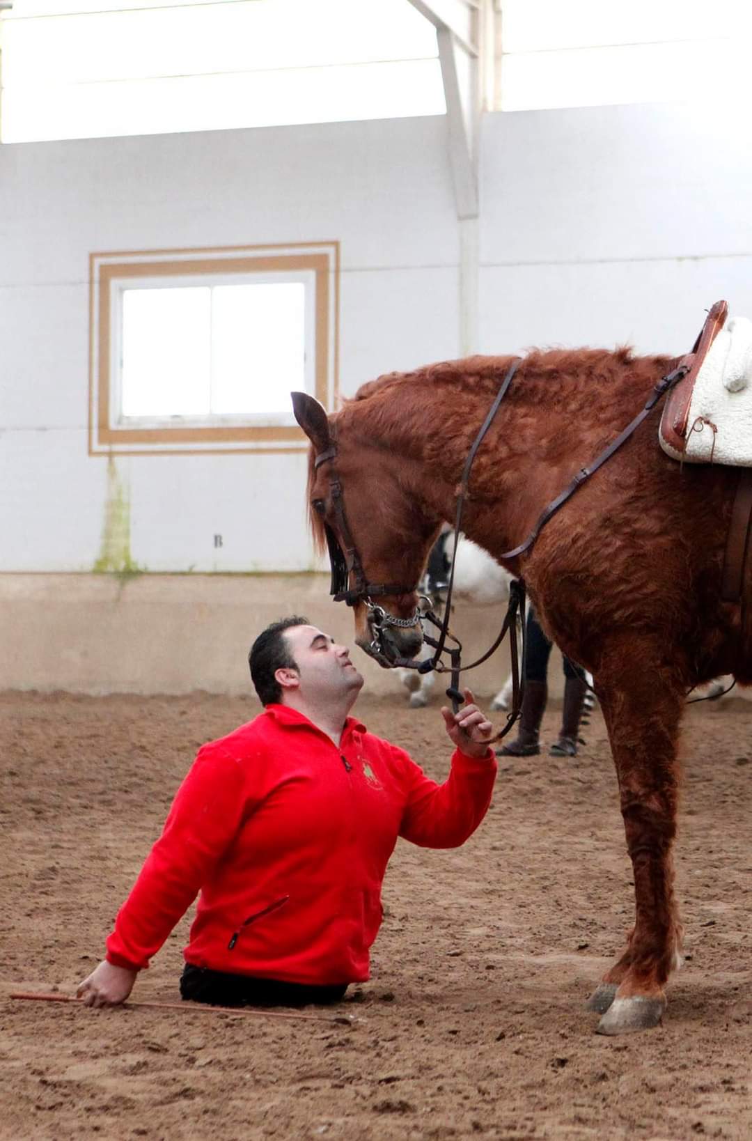 Javier Herreros también es aficionado a los caballos