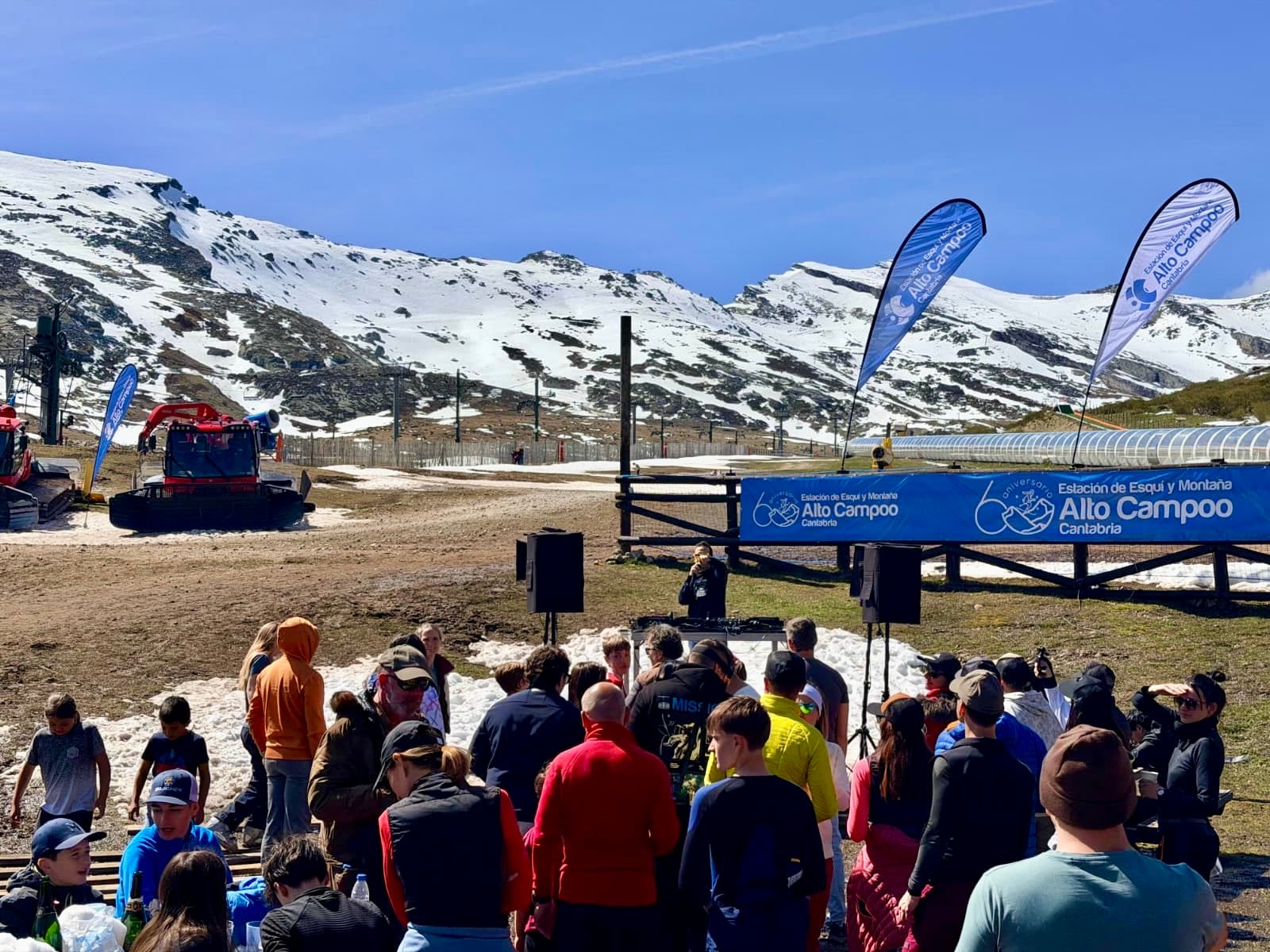 Fiesta de Los40 en la estación de Alto Campoo