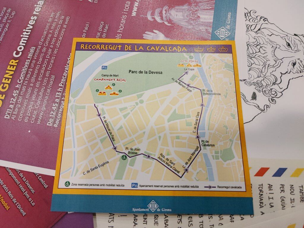 Itinerari de la cavalgata a Girona