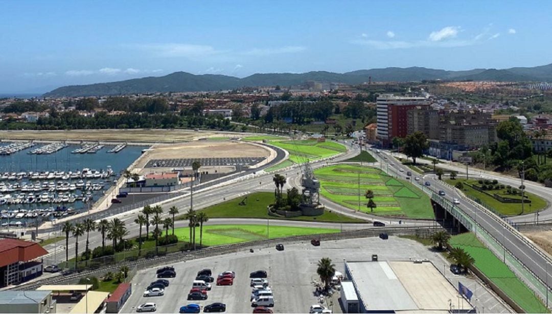 Recreación del futuro Acceso Sur.