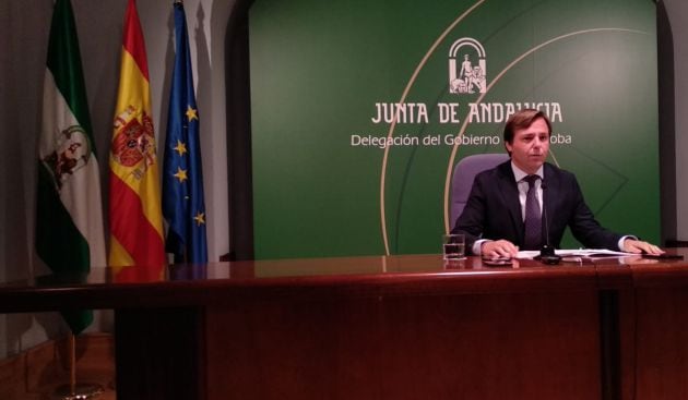 Antonio Repullo, el delegado del Gobierno de la Junta en Córdoba durante su comparecencia sobre Presupuestos