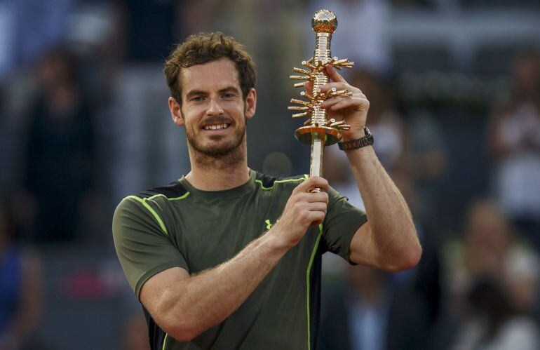 Murray, con el título de campeón del Masters 1.000 de Madrid