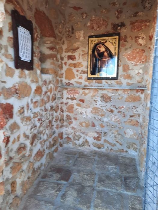 Interior restaurado de la ermita de los Altos de la Piedad