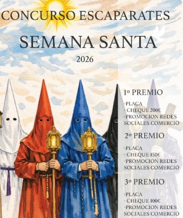 El comercio de Lorca se viste de Semana Santa.