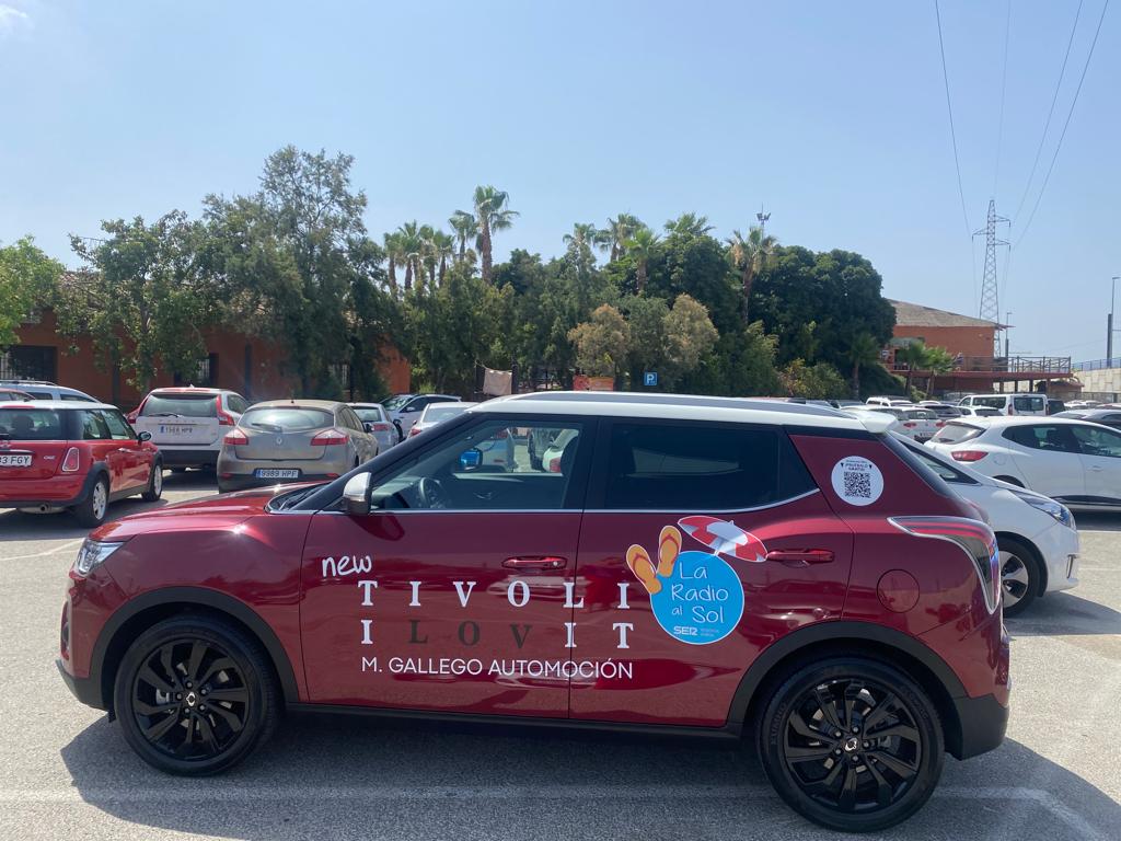 Vehículo Oficial de La Radio al Sol, SsangYong Tívoli de M. Gallego Automoción.