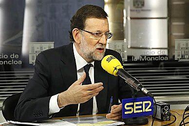 El president del Govern, Mariano Rajoy, entrevistat per la Cadena SER