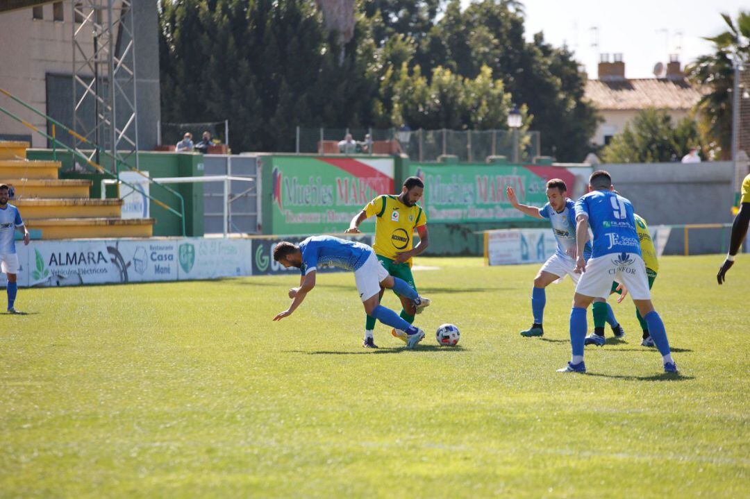 Un momento del partido.