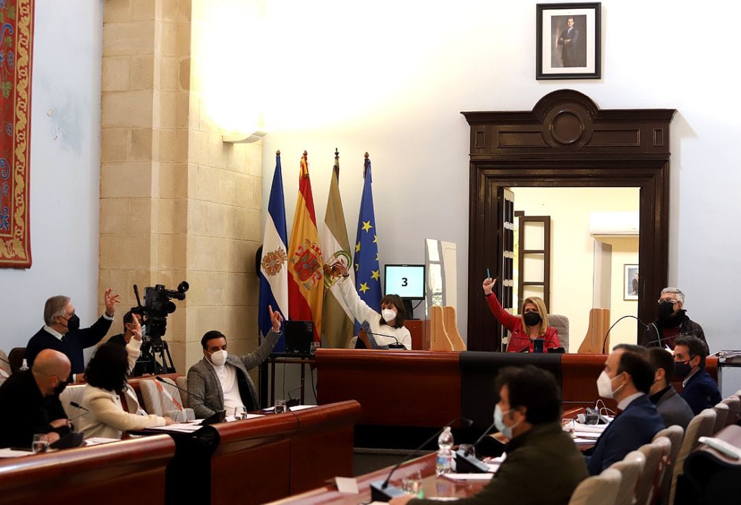 Pleno en el Ayuntamiento de Jerez