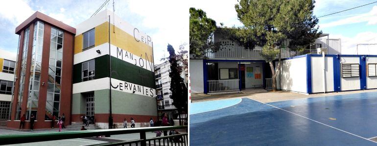 CP Manjón Cervantes (I) y CEIP La Cañada del Fenollar (D)