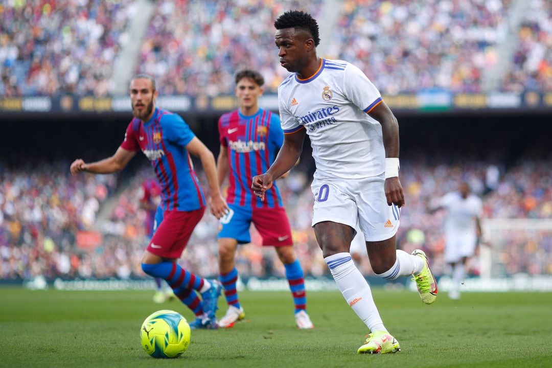 Vinícius, durante el último partido que ha disputado contra el Barcelona