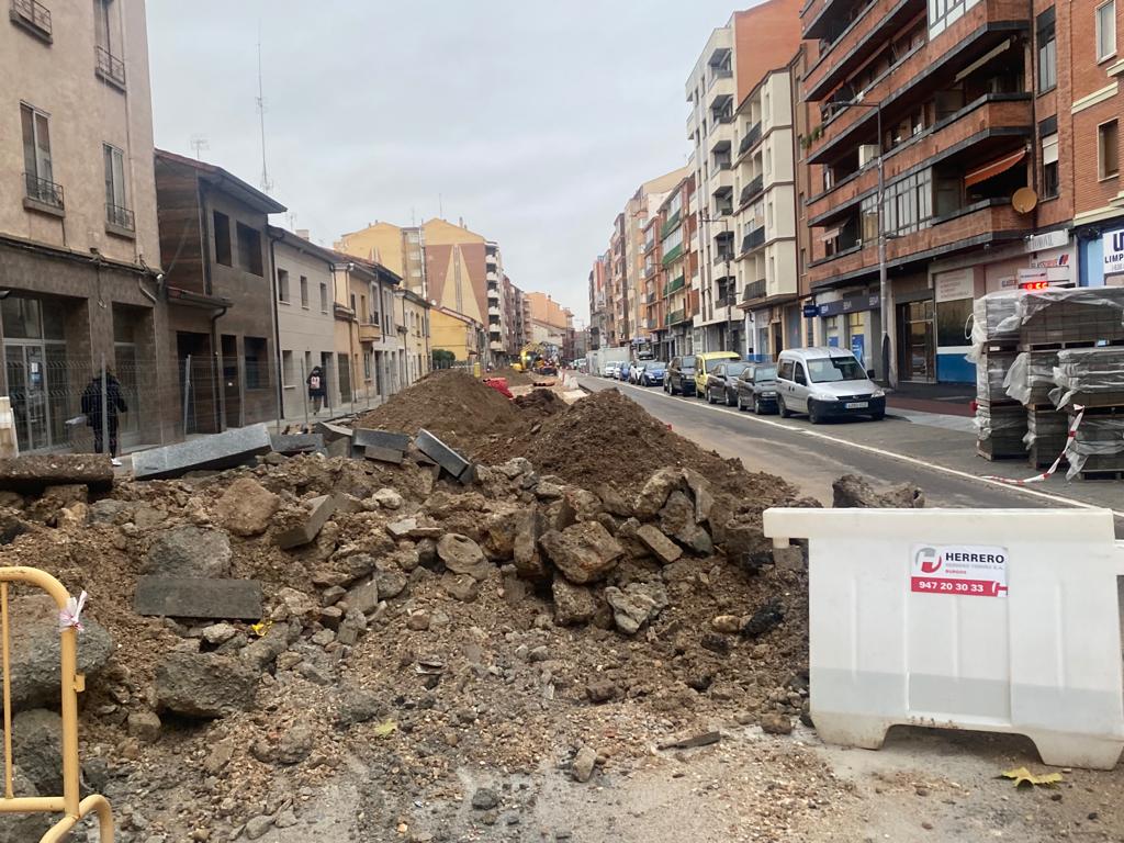 Estado actual de las obras de la Avenida de Castilla