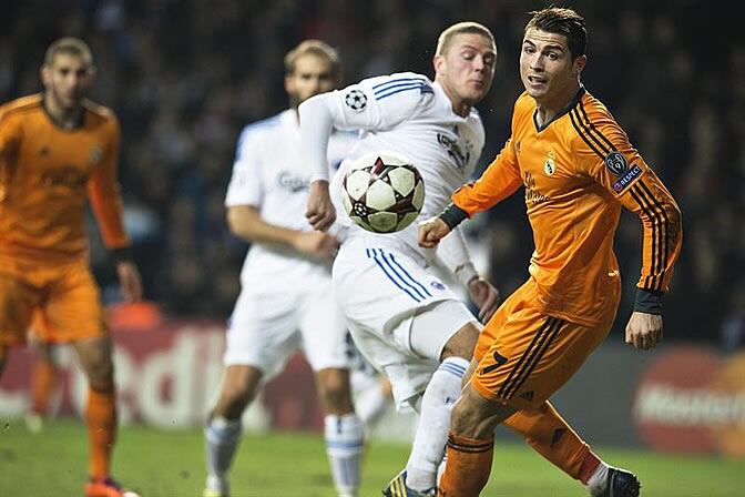 Cristiano Ronaldo, durante el partido ante el Copenhague