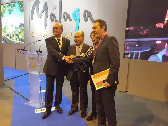 Encuentro de los alcaldes de Málaga, Sevilla, Córdoba y Granada en Fitur