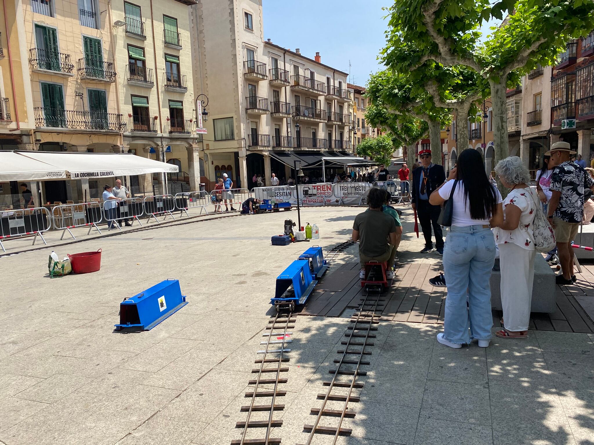 En el tren a pequeña escala montaron más de 600 personas entre el sábado y el domingo
