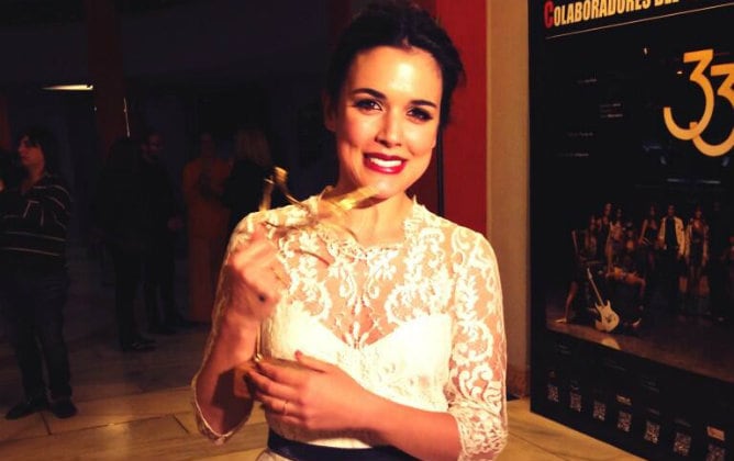 Adriana Ugarte feliz con su premio Unión de Actores por &#039;El tiempo entre costuras&#039;