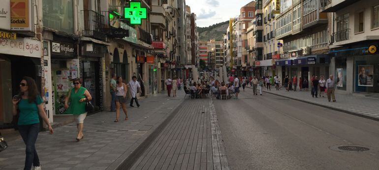 Una imagen de Carretería antes de la retirada de la tarima