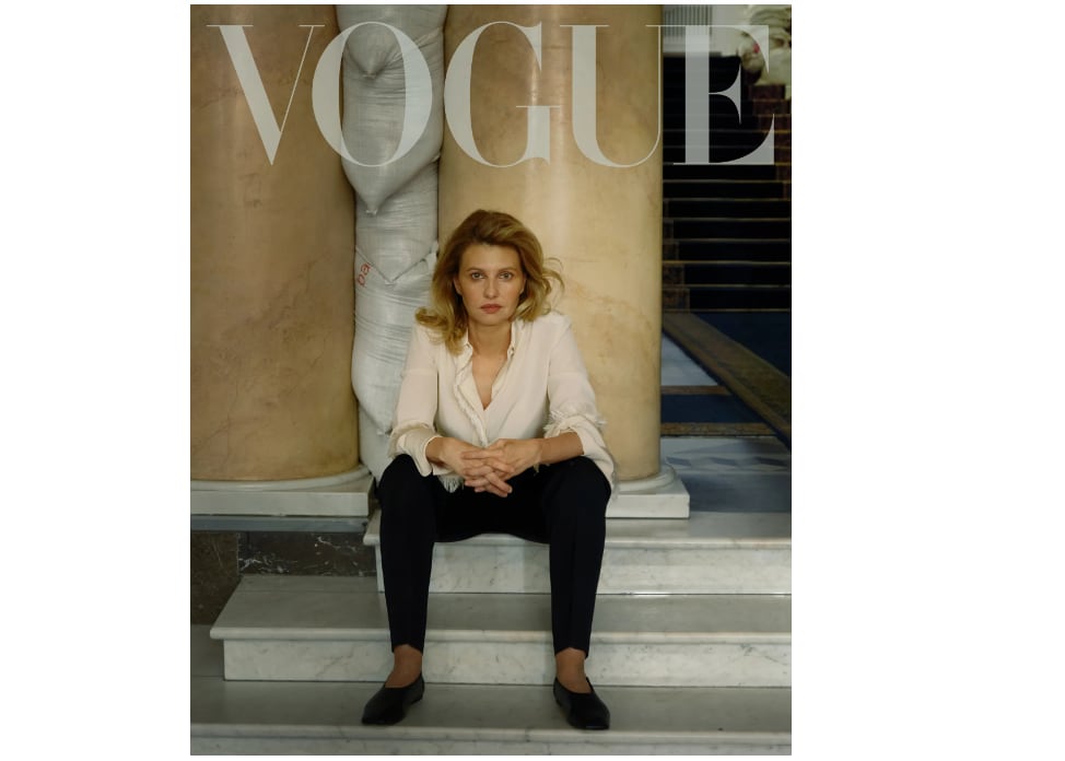 Olena Zelenska en la portada de Vogue.