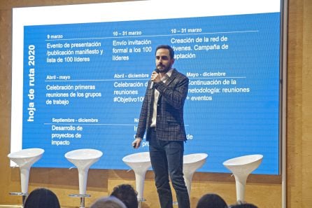 Fernando Carruesco, fundador de &#039;Talento para el futuro&#039;, en la presentación de esta plataforma de colaboración.