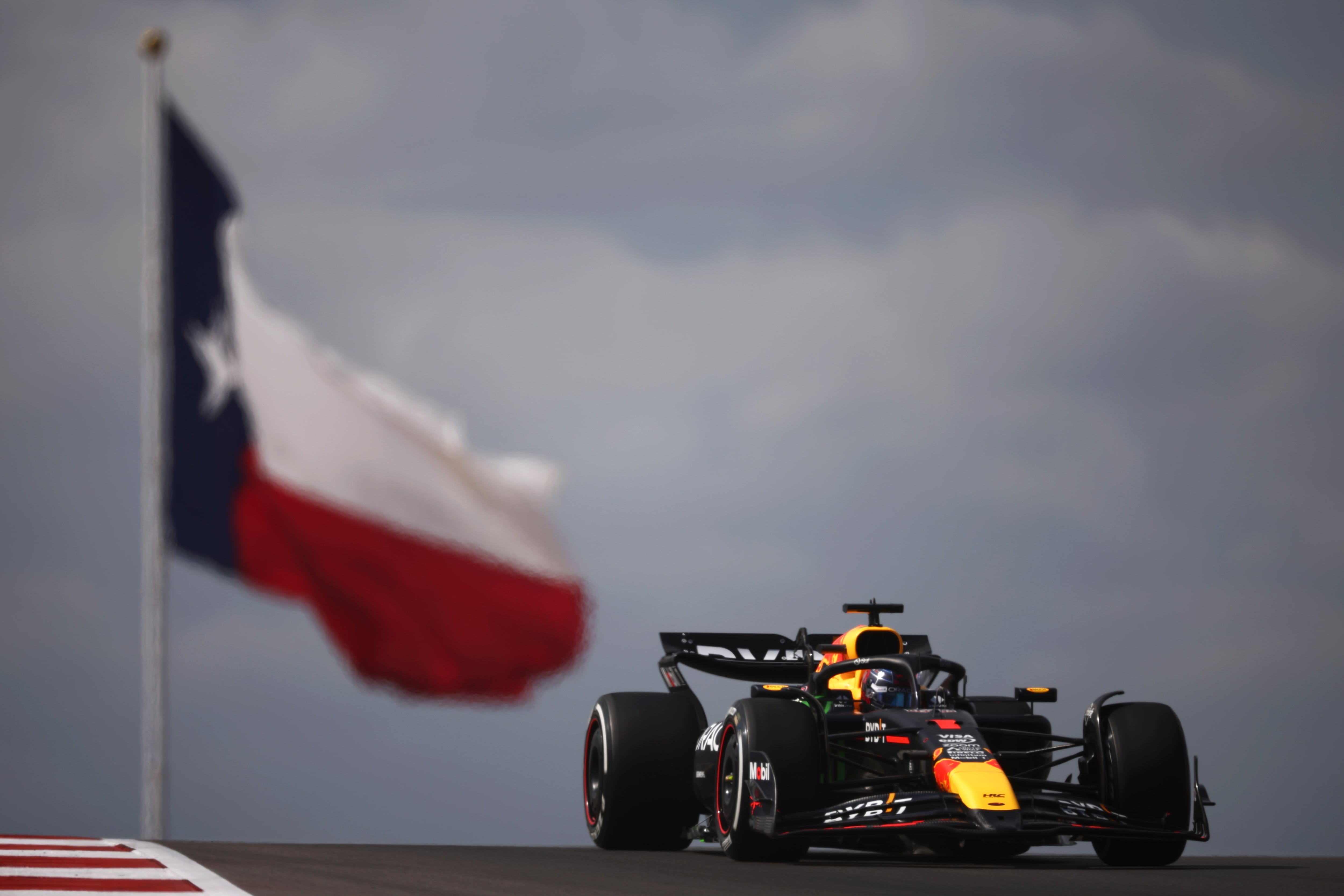 Max Verstappen rueda en el GP de Estados Unidos 2024