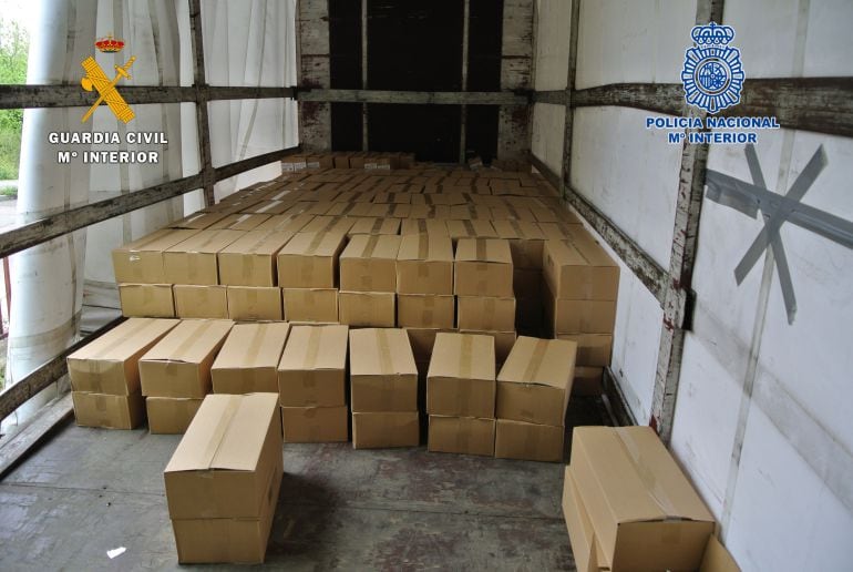 Mercancía robada por la banda desarticulada