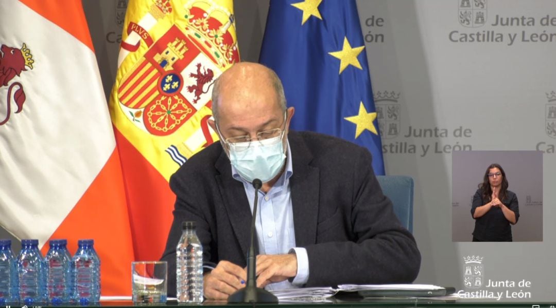 Francisco Igea, en la rueda de prensa de este jueves