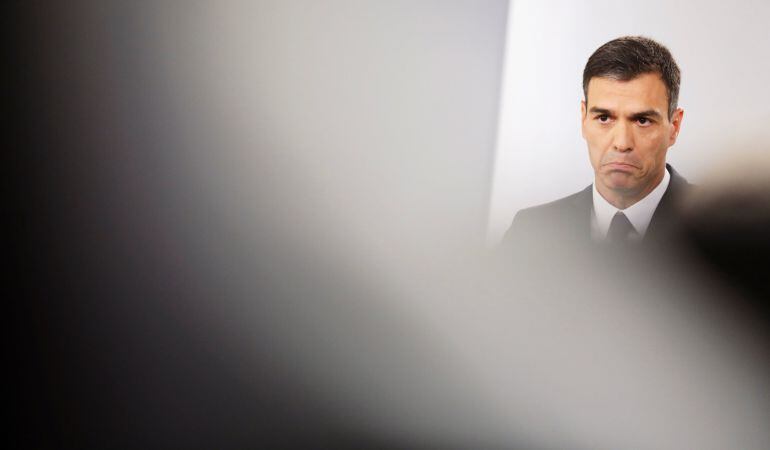 Pedro Sánchez, durante la rueda de prensa tras el Consejo de Ministros