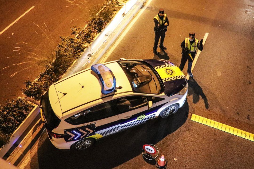 Control policial en Alicante 