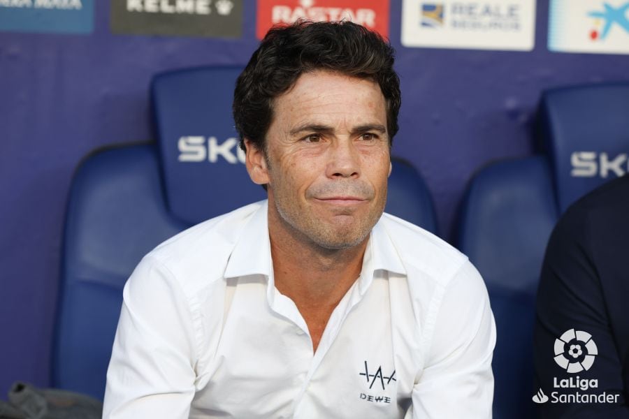 Rubi celebró la salvación en su último partido al frente del conjunto rojiblanco.