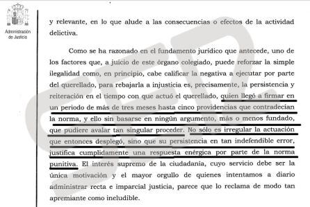 Extracto del voto particular emitido por el magistrado del Tribunal Superior de Justicia de Madrid Emilio Fernández Castro