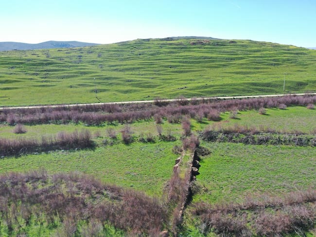 Panorámica del puente romano de Oreto en Granátula de Calatrava