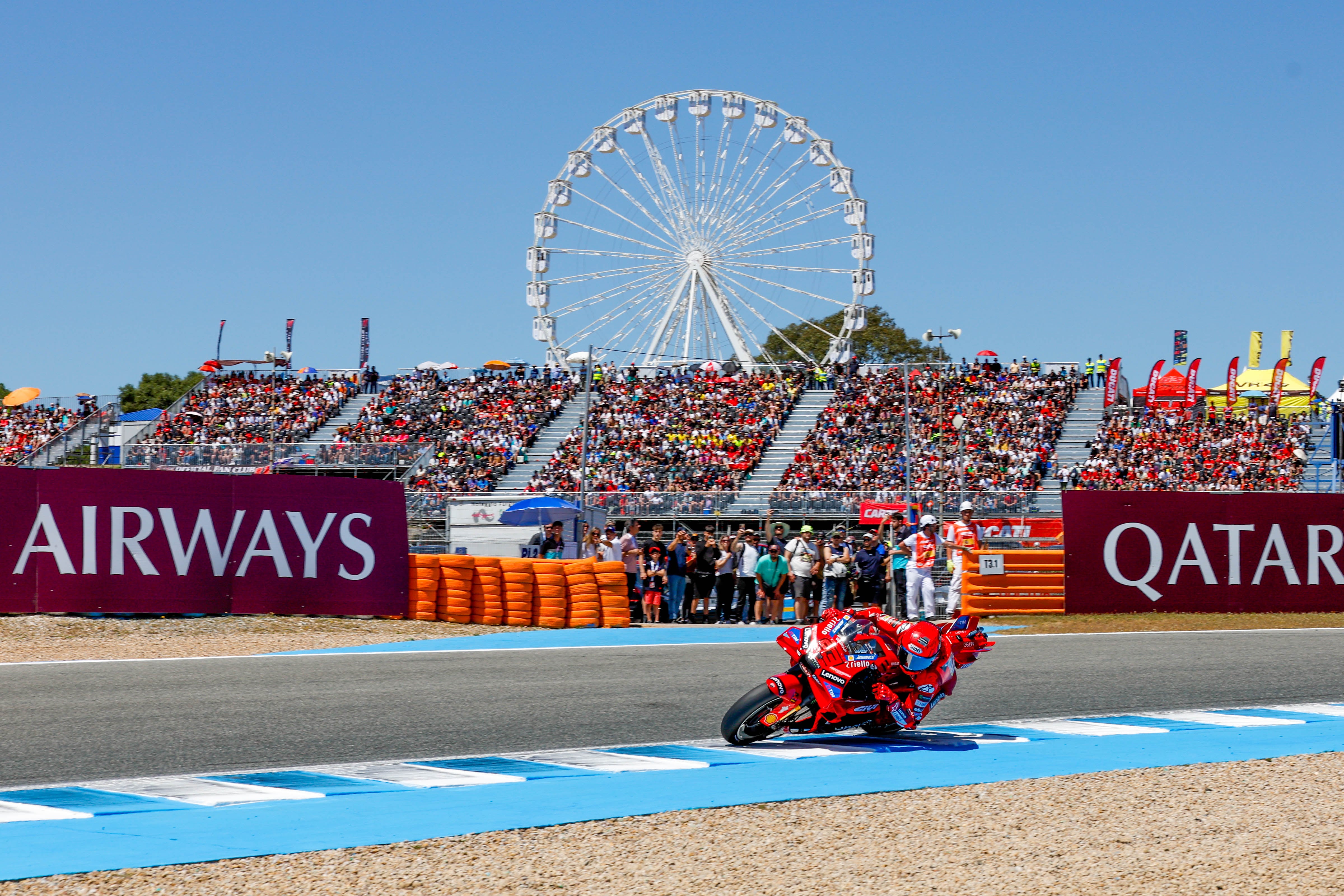 Marc Márquez durante la carrera al Sprint de Jerez