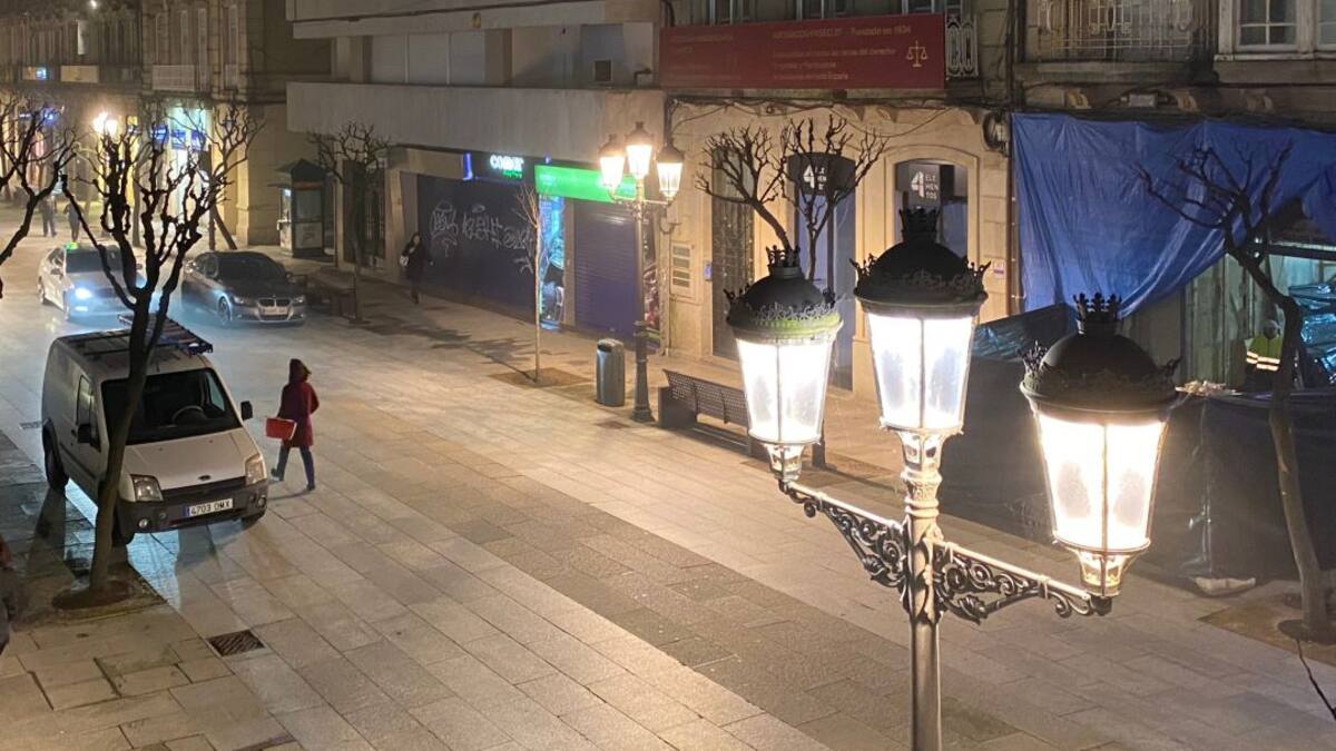 Apagón en el centro de la ciudad