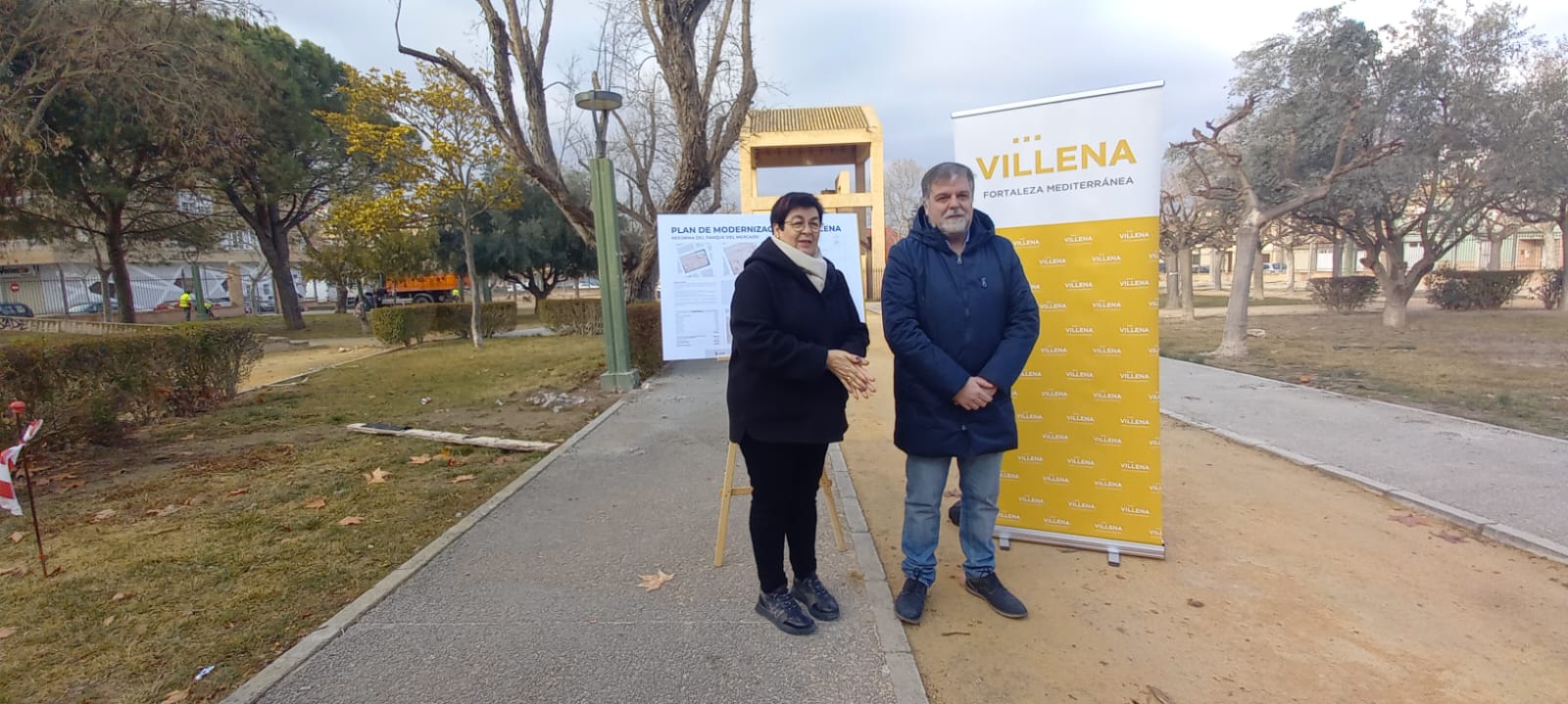 Visita a las obras del Parque del Mercado