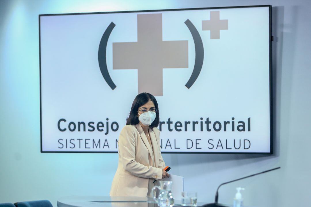 Carolina Darias, en el Consejo Interterritorial de Salud.