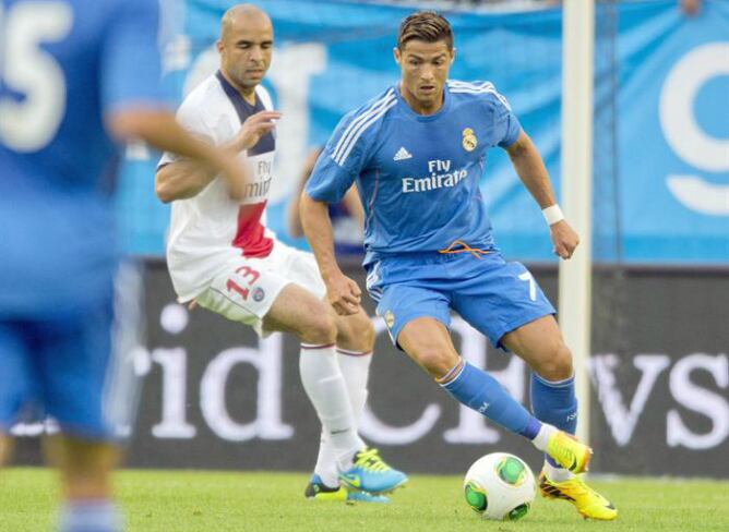 El jugador portugués del Real Madrid, durante el amistoso que su equipo ha jugado ante el PSG y en el que se ha impuesto con un tanto de Benzema