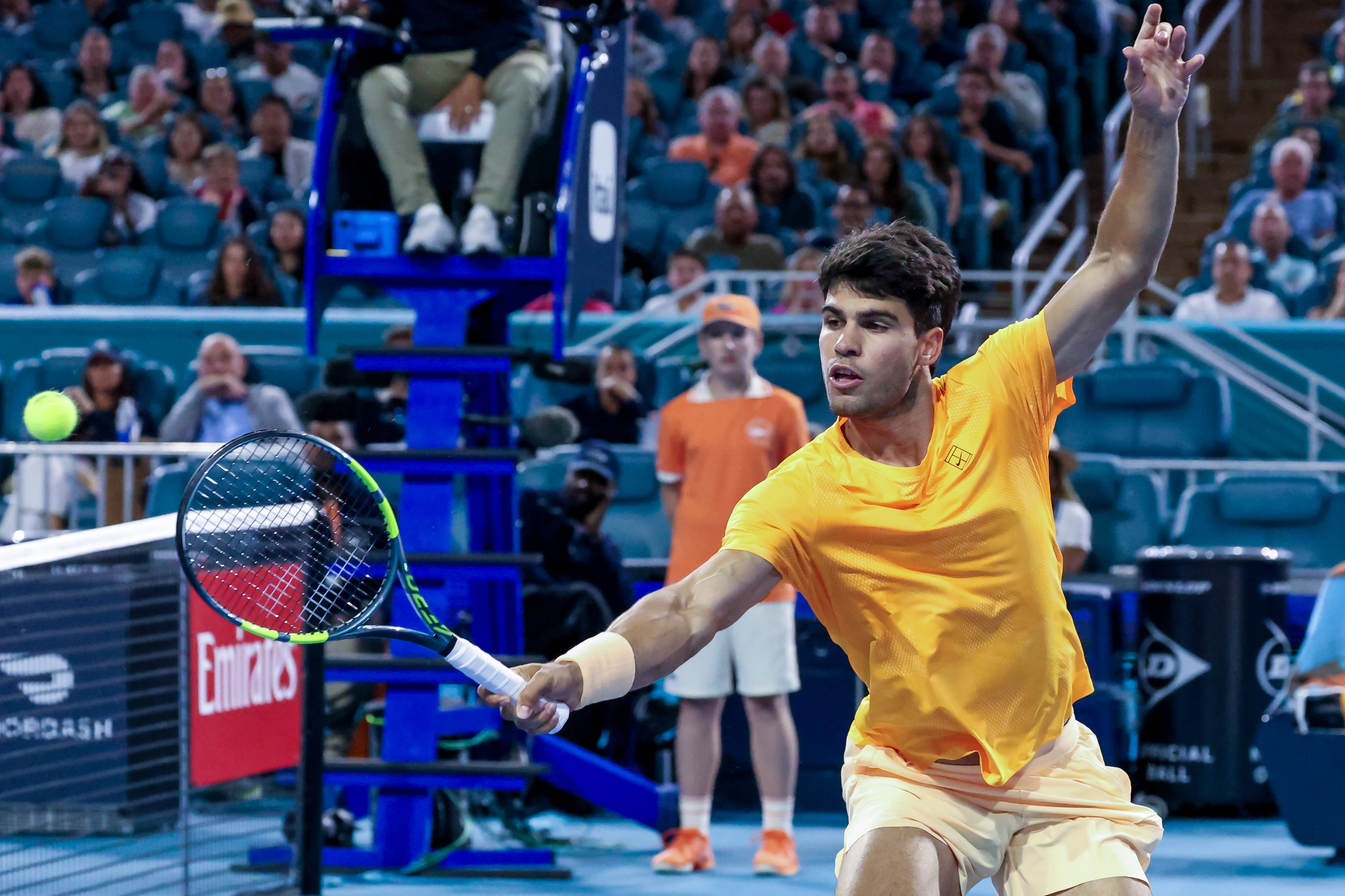 Carlos Alcaraz, en el Miami Open