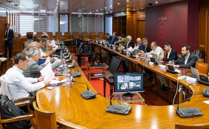 Reunión de los presidentes de la federaciones territoriales, en las instalaciones de Las Rozas