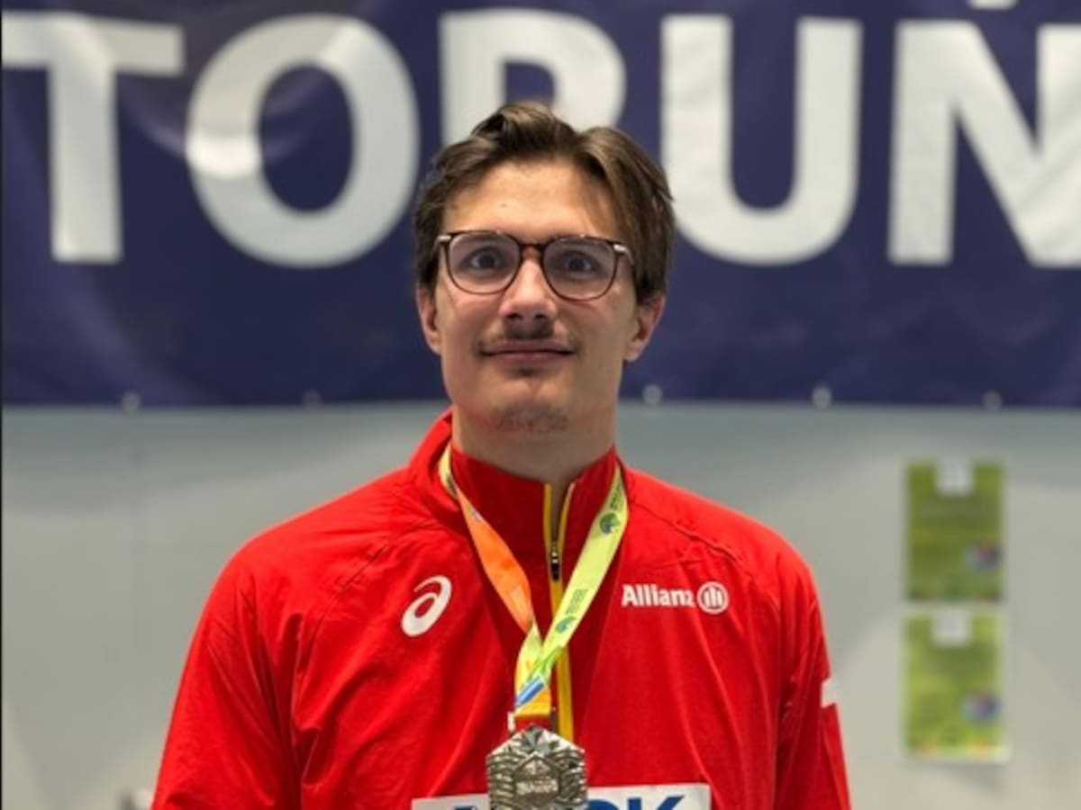 El zoitista Christian Iguácel vuelve a subir al podio en el Mundial de pista cubierta con Bélgica
