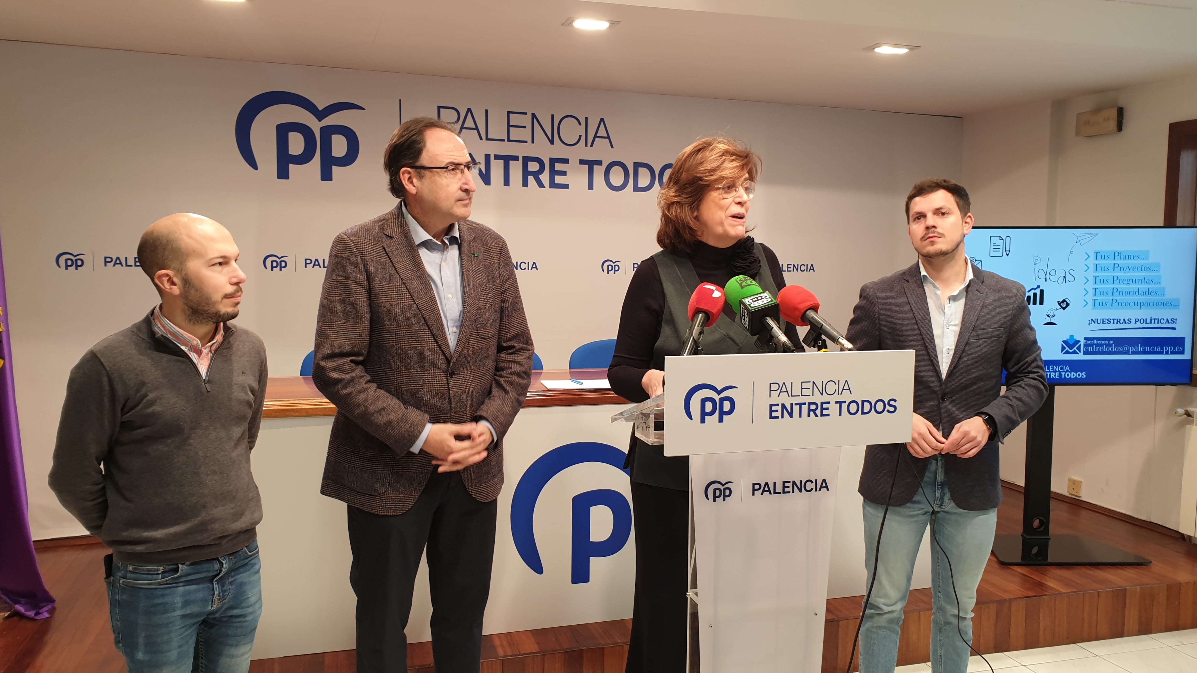 El PP de Palencia centra su precampaña en la escucha y crea un correo electrónico para recibir las sugerencias de los ciudadanos