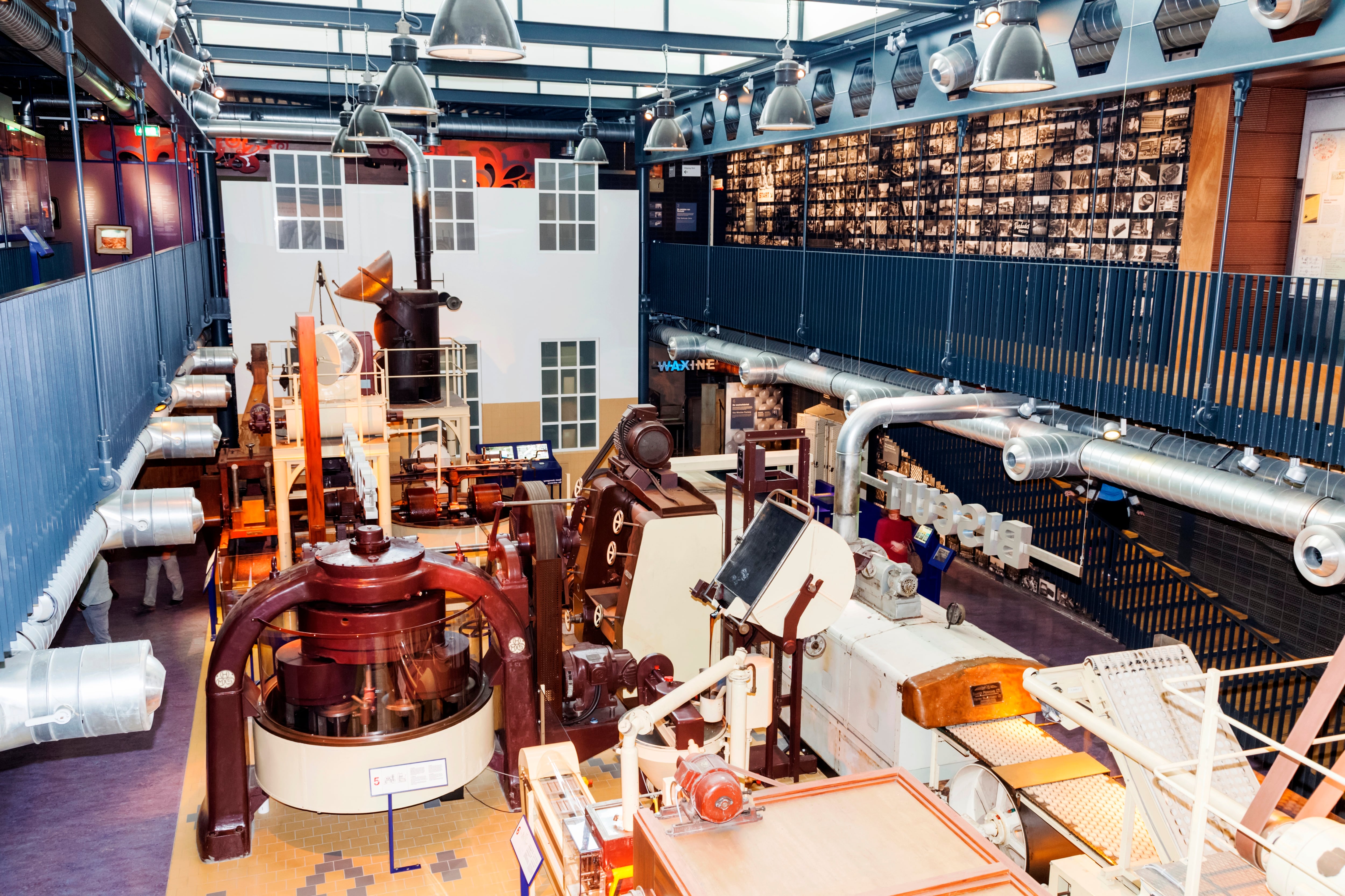 Una fábrica de chocolate dentro de un museo (Zaans Museum).