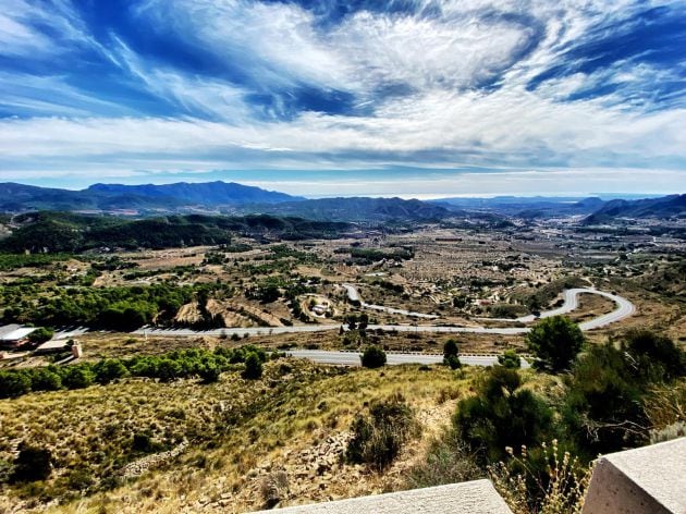 Uno de los puertos de la Super Randonnée Montañas de Alicante