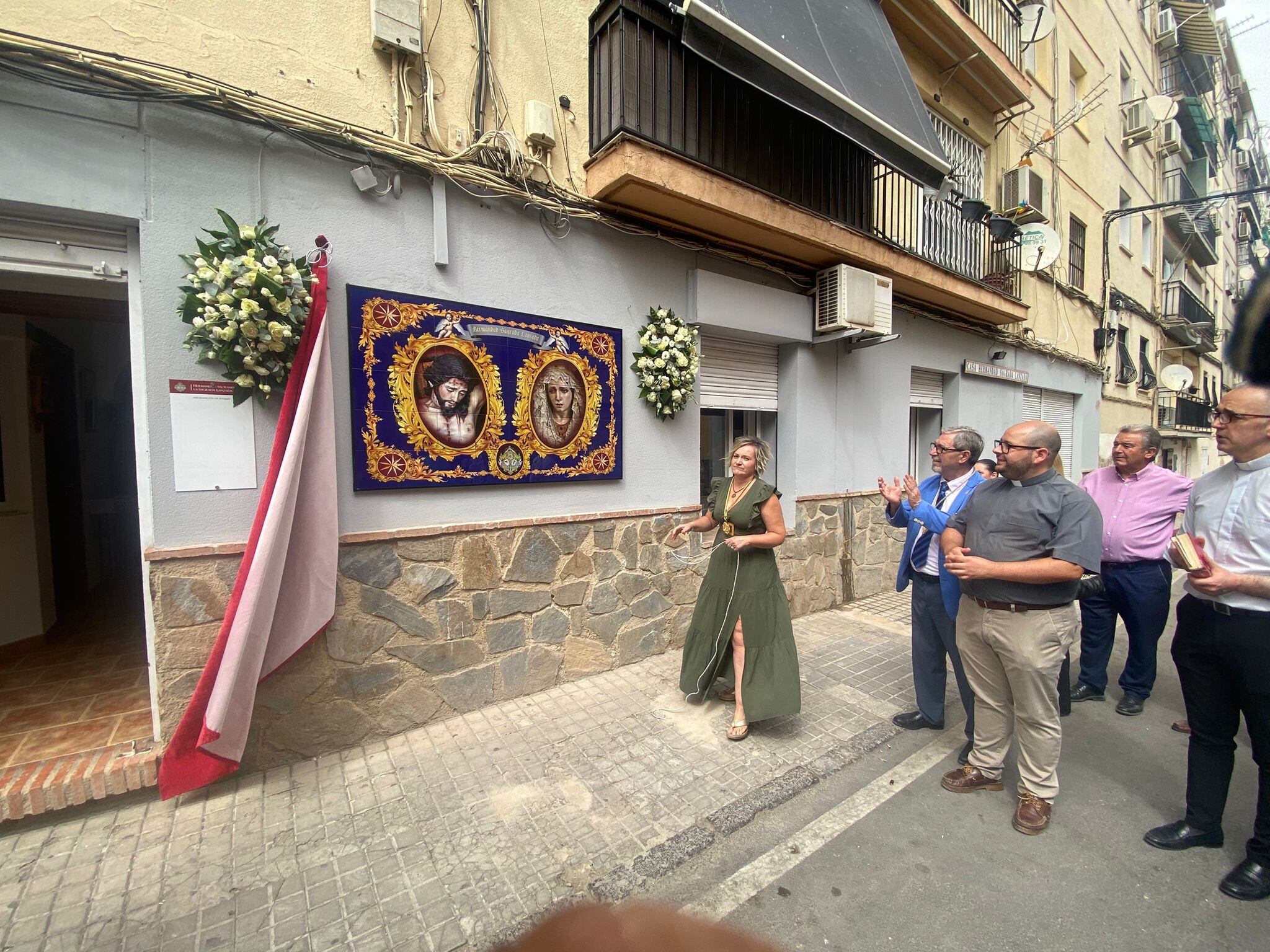 Bendición de la Casa de Hermandad de La Lanzada en Jaén.