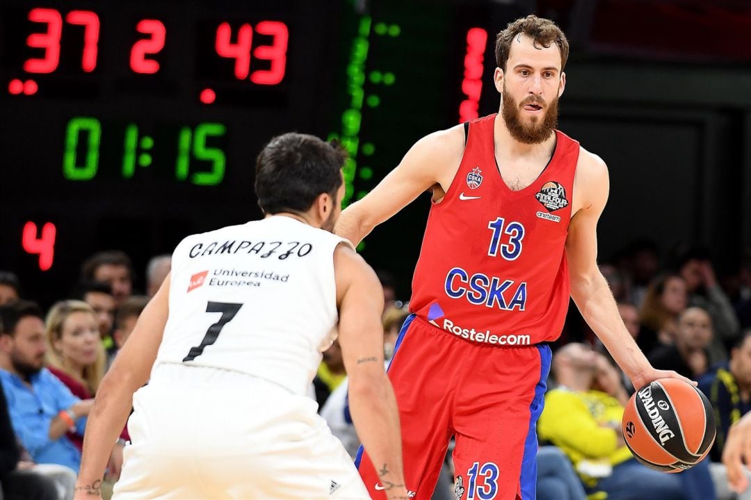 Campazzo y Chacho Rodríguez en la segunda semifinal.