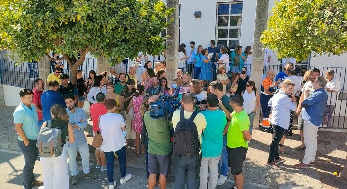 Un momento de la concentración