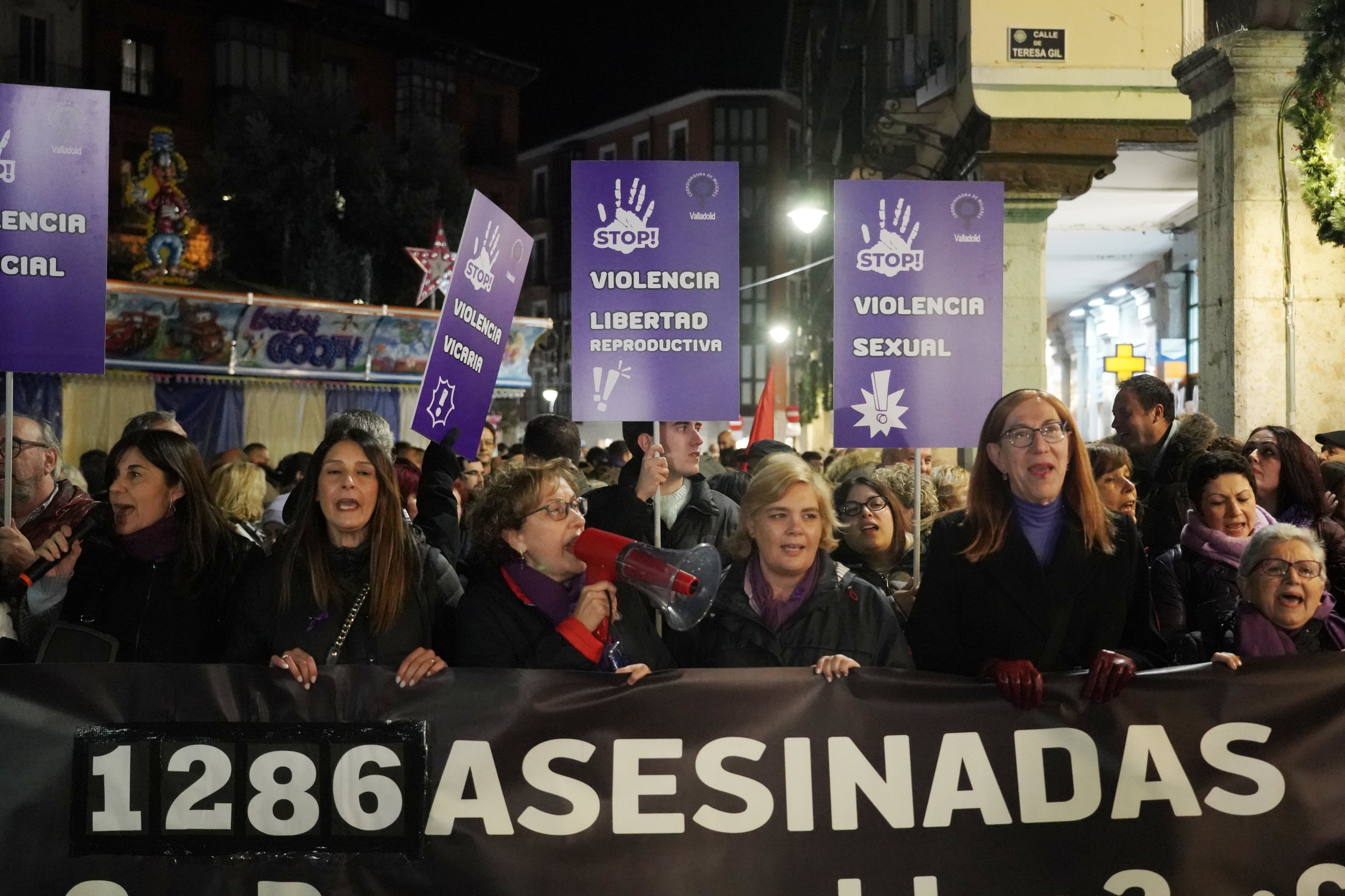 Miles de personas se manifiestan en Valladolid con motivo del Día Internacional de la Eliminación de la Violencia contra las Mujeres