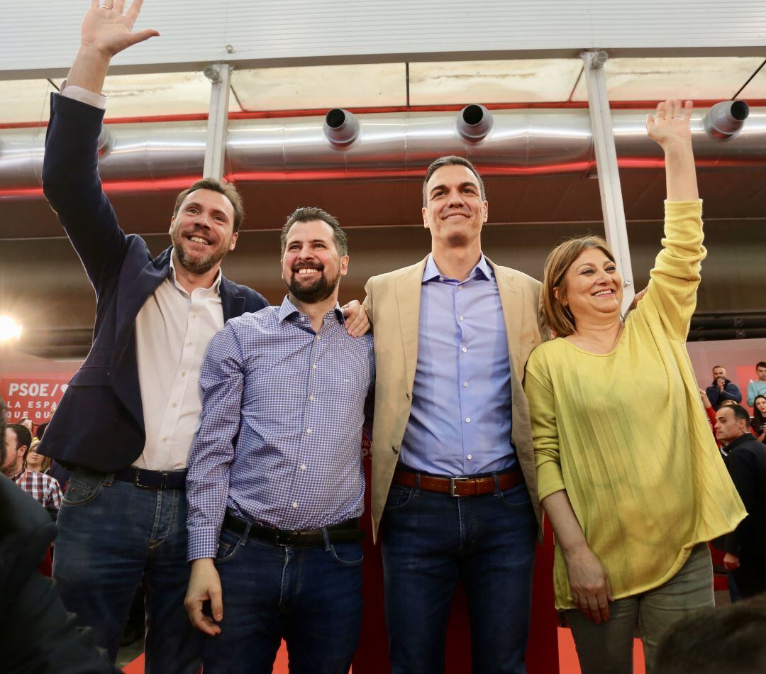 Pedro Sánchez durante su intervención en Valladolid