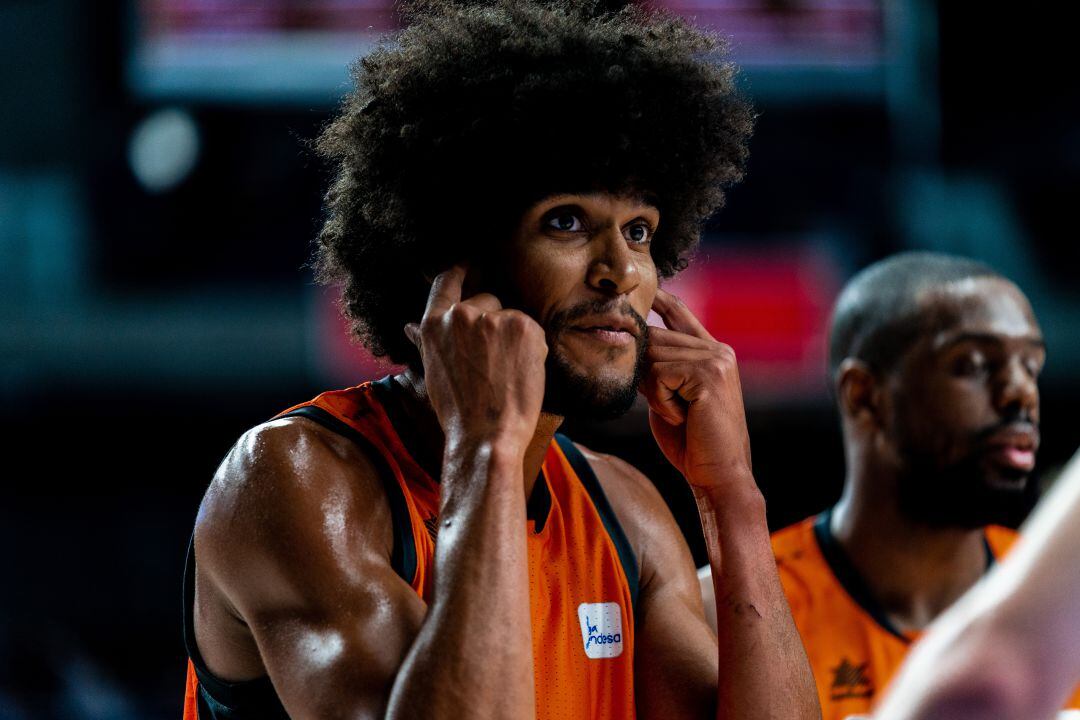 Louis Labeyrie, en un partido del Valencia Basket.