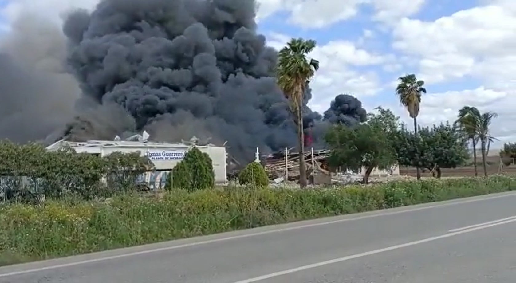 Explosión en Morón de la Frontera, Sevilla.