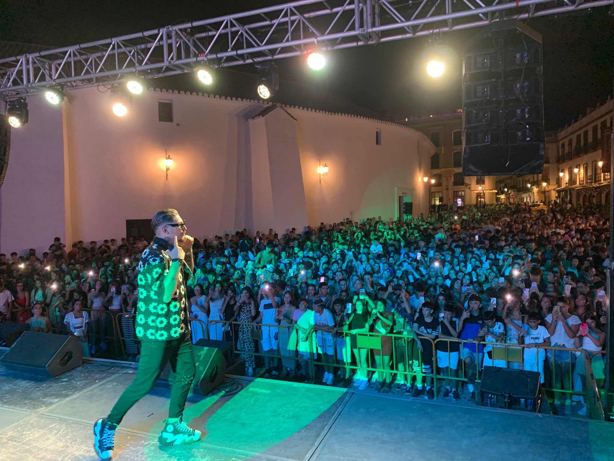 Imagen del tercer concierto del Pinsapo Sound que protagonizó LiderJ