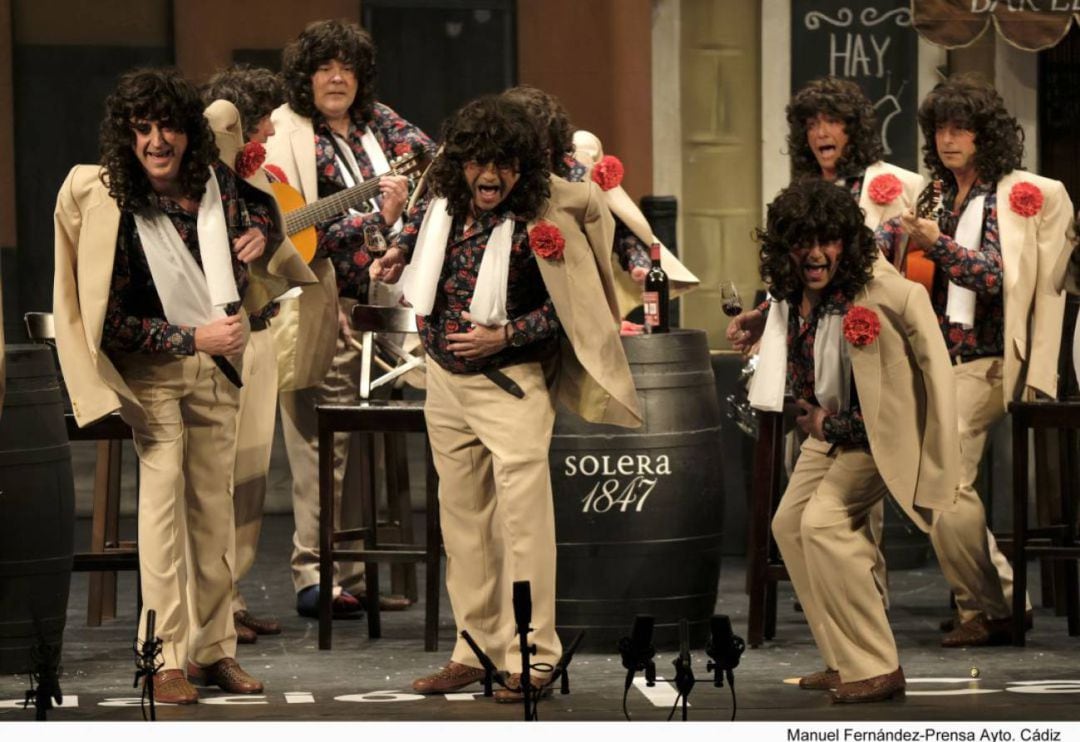 La chirigota 'Los quemasangre' en el COAC 2019